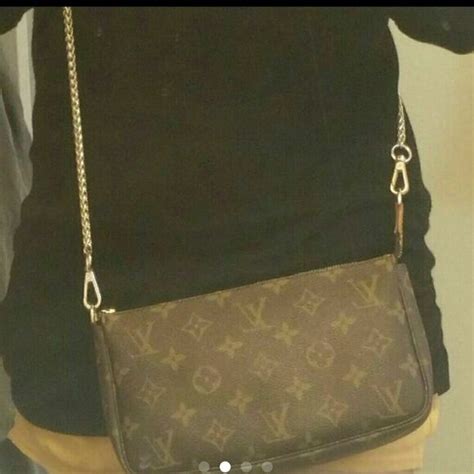 louis vuitton pochette with gold chain|louis vuitton pochette crossbody.